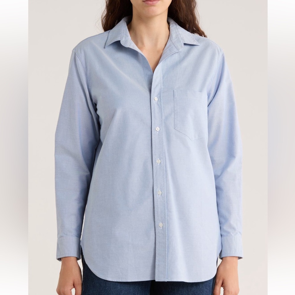 NWT Frank & Eileen Boyfriend Cotton Button Up Shirt